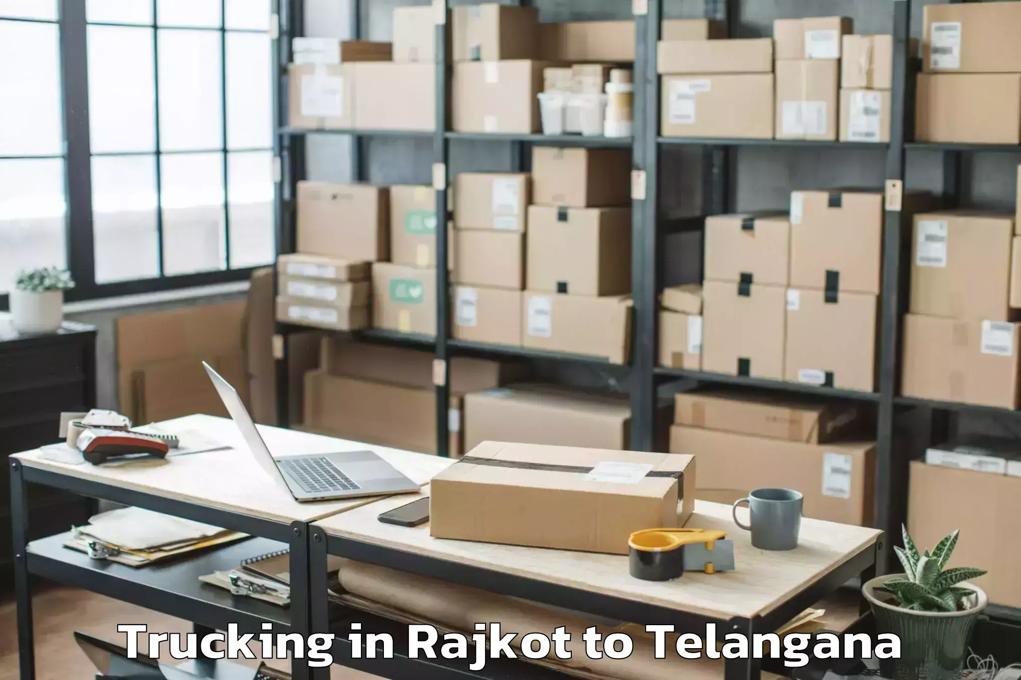 Hassle-Free Rajkot to Hayathnagar Trucking